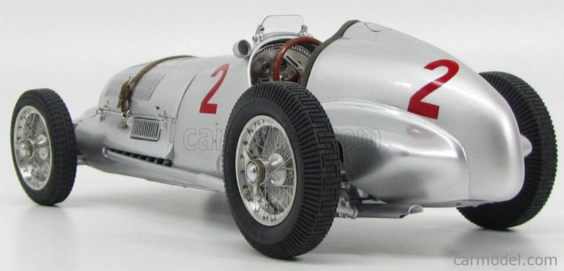 Cmc Mercedes benz F1 W125 N 2 Gp Donington 1937 H.lang 1:18 Strieborný