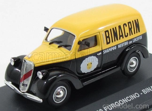 Edicola Lancia Ardea 800 Van 1949 - Binacrin Shampoo Neutro Con Lucefix 1:43 Black Yellow