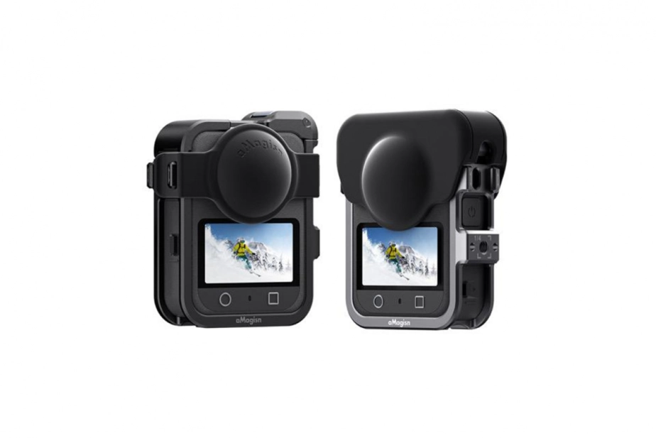 DJI OSMO 360 - Hliníkový rám s krytkami objektívov pre DJI OSMO 360 (čierna)