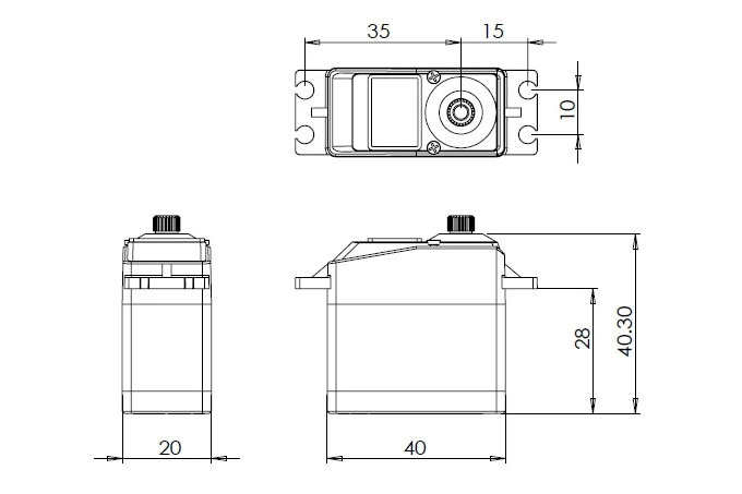 DS1210 (0,12s/60°, 10,0 kg.cm)