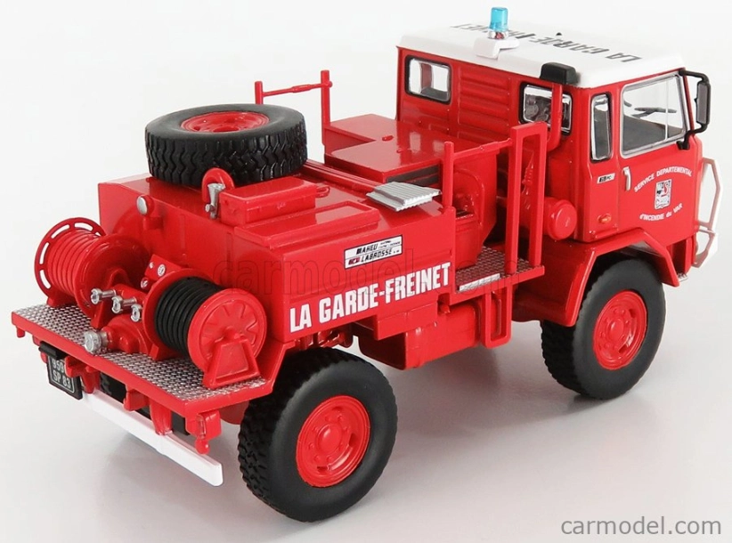 Edicola Iveco fiat 75pc Tanker Truck Fire Fighting Forest France 1974 1:43 Červená Bílá