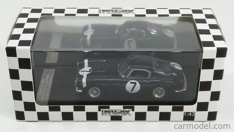 Matrix scale models Ferrari 250gt Swb N 7 Winner Rac Tourist Trophy 1960 S.moss 1:43 Blue