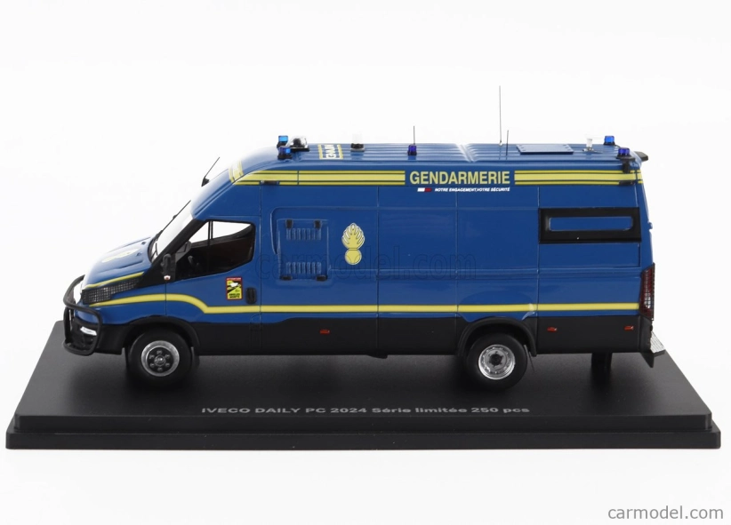 Perfex Iveco fiat Daily Van Long Gendarmerie Pc Police 2024 1:43 Modrá Žlutá