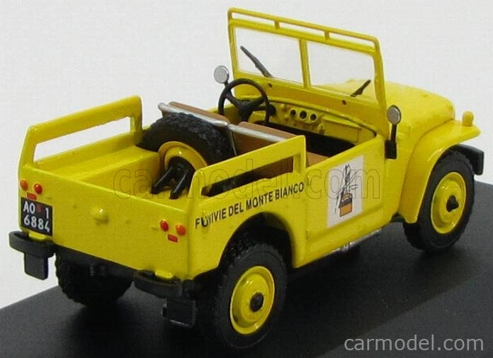 Edicola Fiat Campagnola Funivie Del Monte Bianco 1963 1:43 Žltá