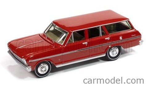 Autoworld Chevrolet Nova Ii Sw Station Wagon 1965 1:64 Red