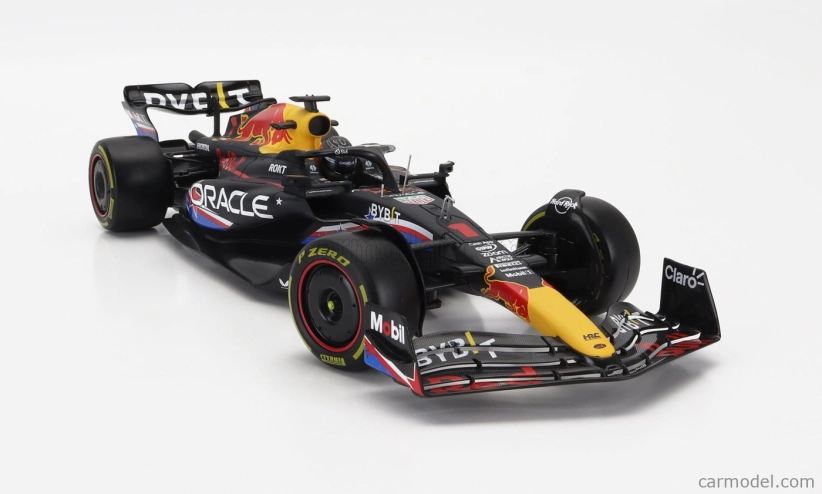 Bburago Red bull F1 Rb19 Team Oracle Red Bull Racing N 1 World Champion Winner Austin Usa Gp 2023 Max Verstappen 1:18 Matt Blue