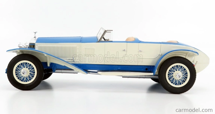 Matrix scale models Rolls royce Phantom Experimental Vehicle Ch.10ex By Barker Cabriolet 1926 1:18 Světle Modrá Bílá