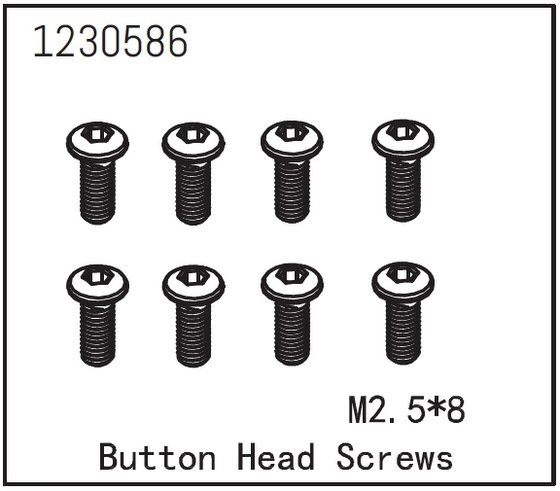 Button Head Screw M2.5*8 (8)