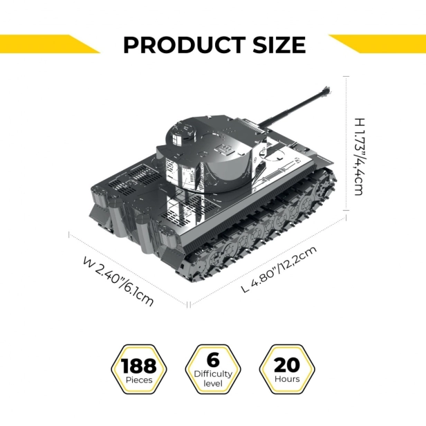 Ocelová stavebnice tank Ponderous Panzer