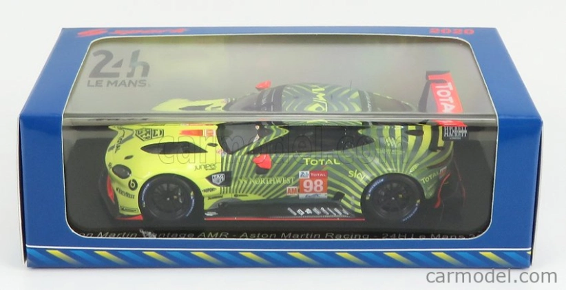 Spark-model Aston martin Vantage Amr Team Aston Martin Racing N 98 33rd 24h Le Mans 2020 P.della Lana - A.farfus - R.gunn 1:43 Yellow