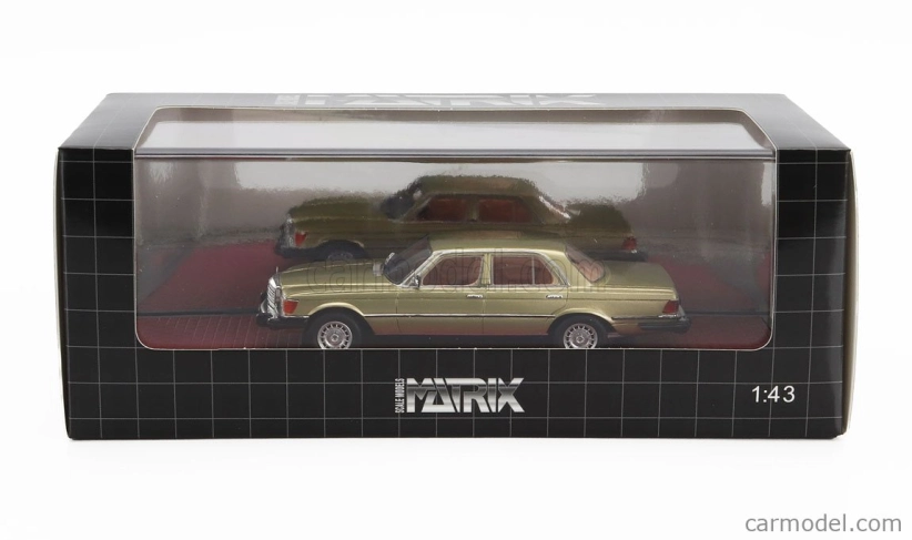 Matrix scale models Mercedes benz S-class 300sd Turbodiesel (w116) Usa Version 1977 1:43 Gold Met