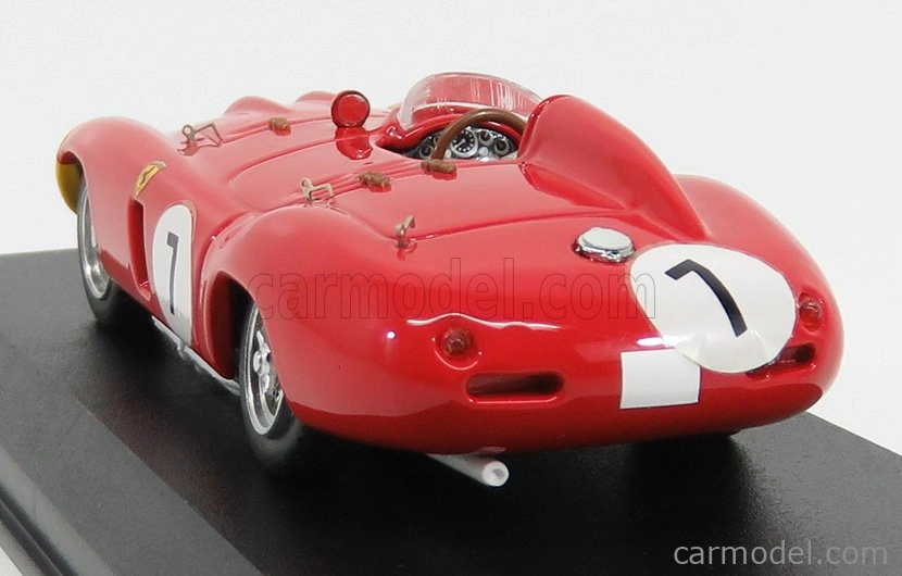 Umelecký model Ferrari 857s Ch.0578 N 7 5. 1000km Paríž-monthlery 1956 De Pordago - Hill 1:43 Červená