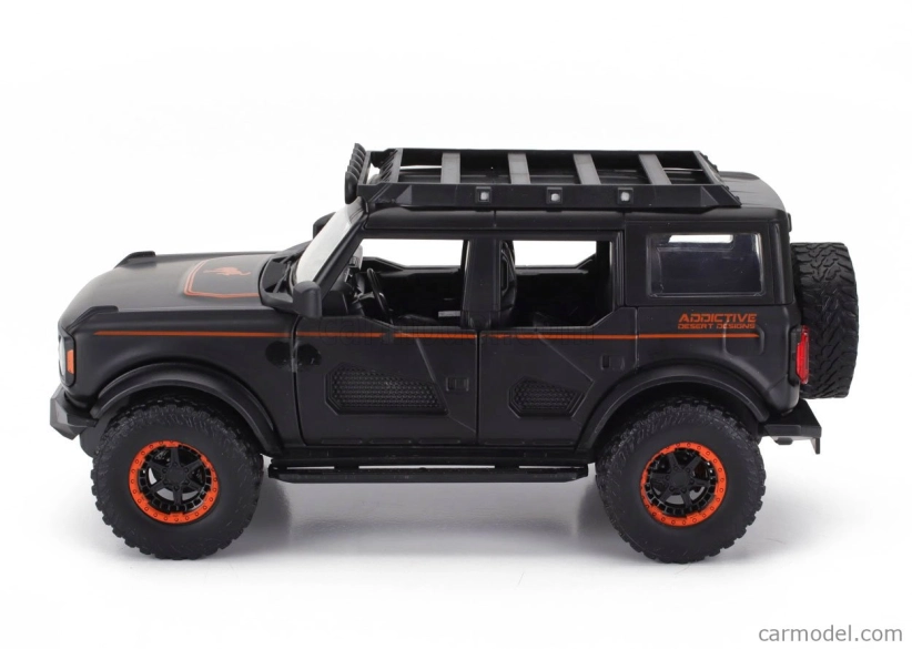 Jada Ford usa Bronco 2021 1:24 matná čierna oranžová