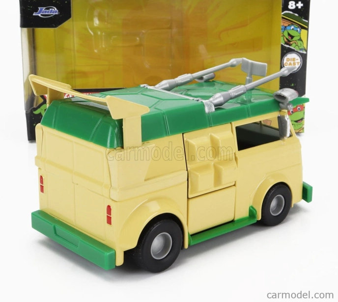 Jada Volkswagen Party Wagon Donatello Ninja Turtles - Tartarughe Ninja 1:32 žltozelený