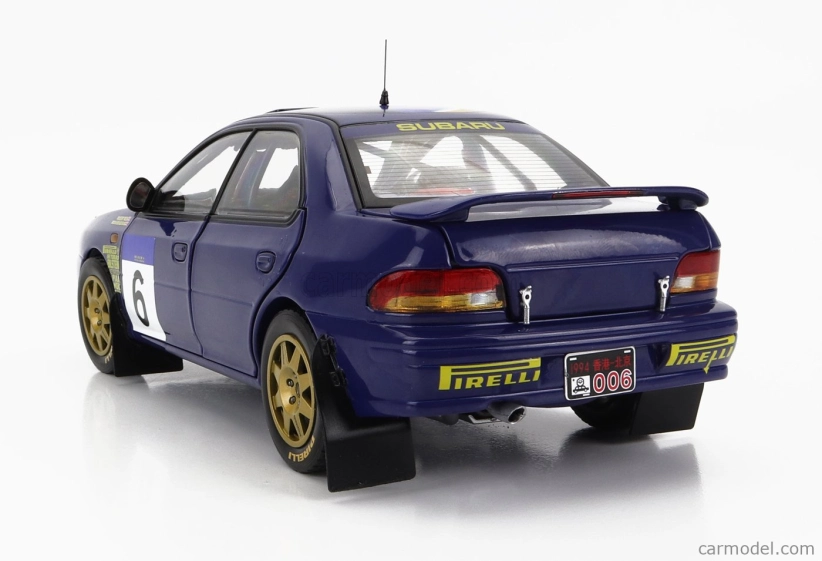 Sun-star Subaru Impreza 555 N 6 2nd Rally Hong Kong Beijijng 1994 R.burns - R.reid 1:18 Blue