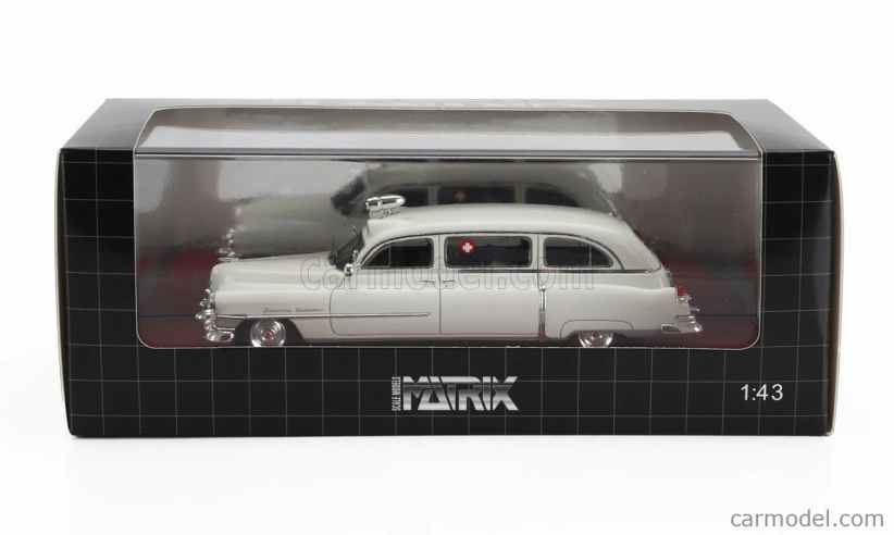 Matrix scale models Cadillac Superior Ambulance 1951 1:43 Bílá