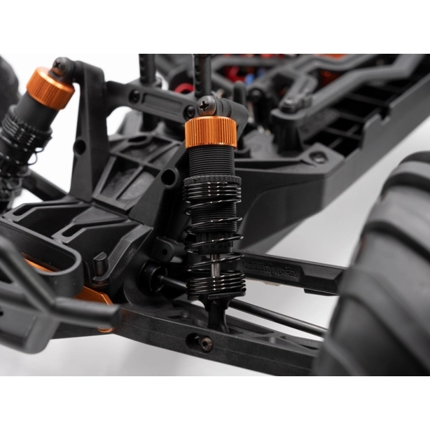 ROGUE TERRA RTR Brushed/jednosmerný motor monster truck 4WD, žltá verzia