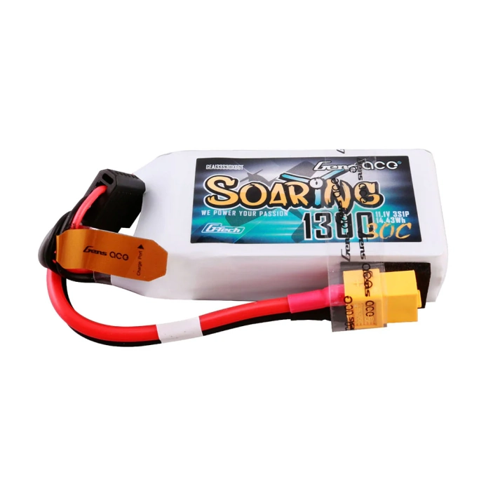 Gens ace akumulátor LiPo G-Tech Soaring 1300mAh 11.1V 30C 3S1P XT60 Plug | RCprofi.cz
