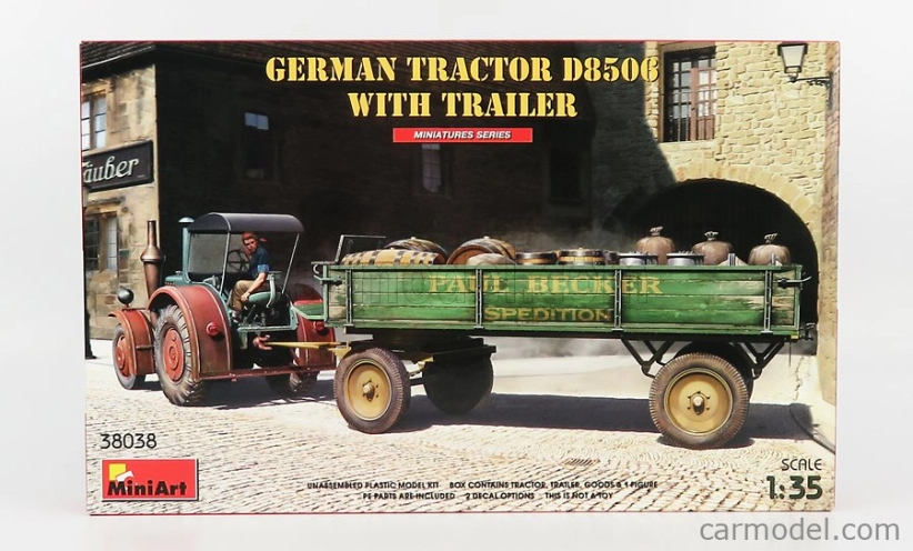 Miniart Lanz Bulldog D8506 Traktor s prívesom 1942 1:35 /