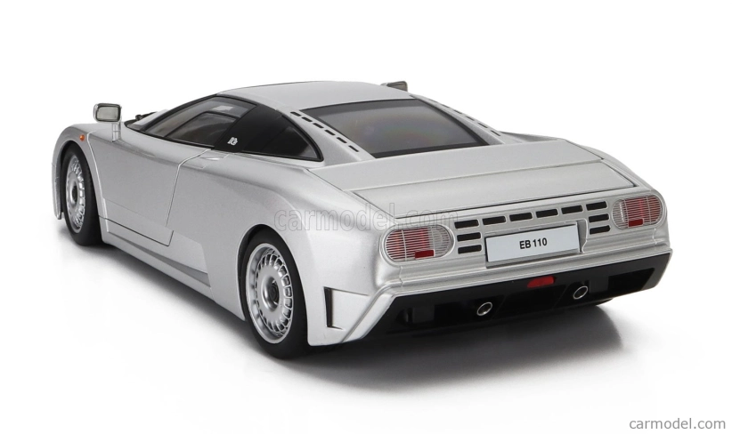 Bugatti Eb110 1991 v mierke 1:12 strieborná