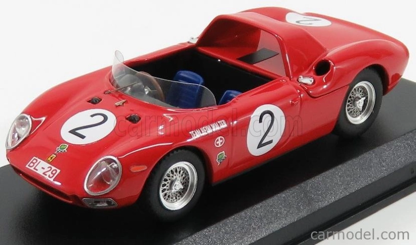 Najlepší model Ferrari 250lm Spider N 2 Trieda víťazov Pernis Von Tirol Innsbruck 1965 H.walter 1:43 Červená