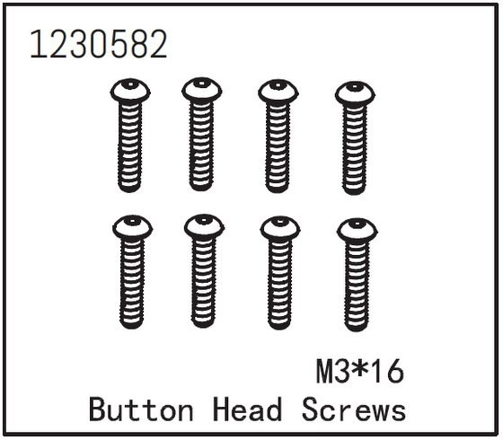Button Head Screw M3*16 (8)