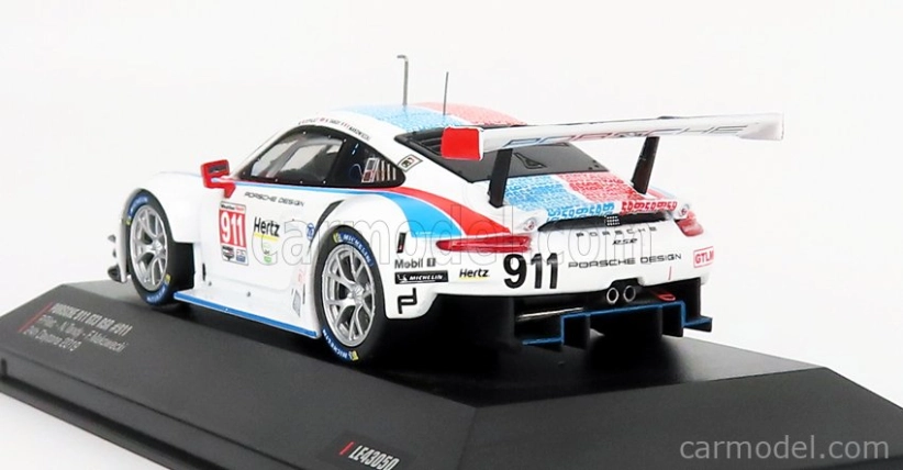 Ixo-models Porsche 911 991 Rsr Porsche Gt Team N 911 1:43, bílá