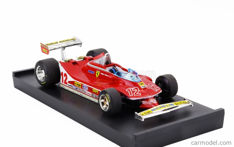 Brumm Ferrari F1 312t4 N 12 2nd Gp French Gp 1979 Gilles Villeneuve 1:43 Red