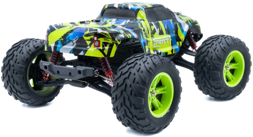 RC auto RMT Dominator Monster, zelená + náhradní baterie