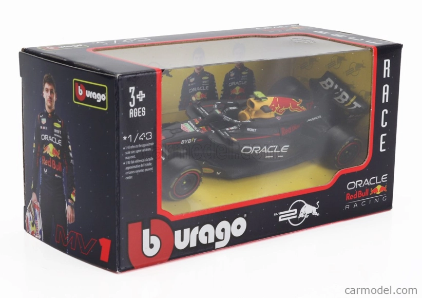 Bburago Red bull F1 Rb20 Team Oracle Red Bull Racing N 11 Season 2024 Sergio Perez 1:43 modrá žltá červená