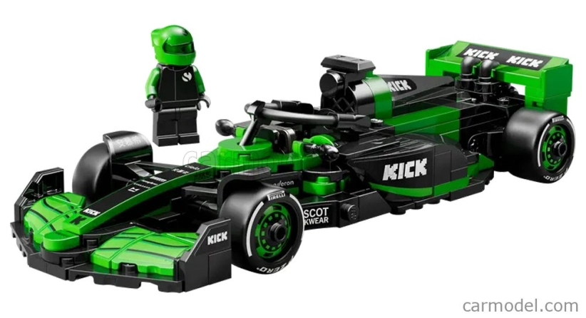 Lego Sauber Lego Speed Champion - F1 C44 Team Stake Kick Season 2024 - 259 Pezzi - 259 ks zelená čierna