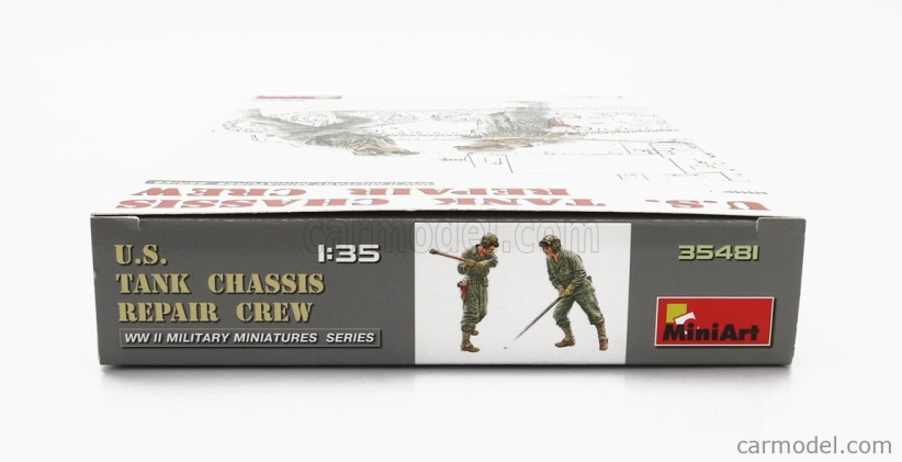 Miniart Figures Military Us Tank Chassis Repair Crew 1:35 /