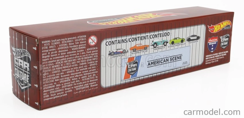 Mattel hot wheels Dodge Set Assortment 5 Cars Pieces Container - American Scene 1:64 Různé