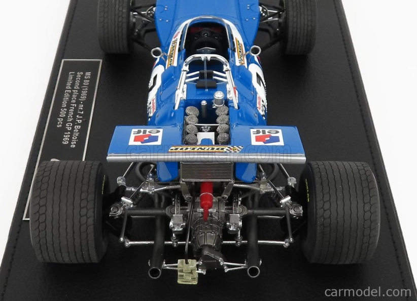 Gp-replicas Matra simca F1 Ms80 N 7 2nd French Gp 1969 J.P.Beltoise 1:18, modrá