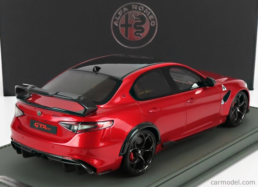 Bbr-models Alfa romeo Giulia Gtam 2020 - Con Vetrina - S vitrínou 1:18 Rosso Gta - Red Met