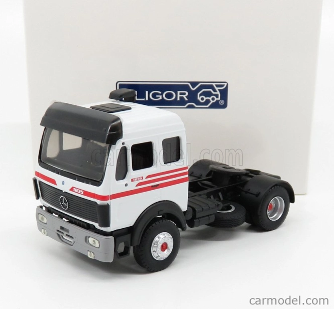 Eligor Mercedes benz 1835 ťahač 2-assi 1998 1:43 biela červená