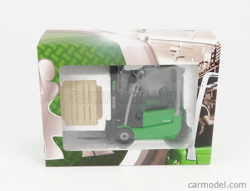 Ros-model Cesab B316 Carrello Elevatore Verticale - Vertical Order Picker 3 Wheels 1:23 Zelená Černá