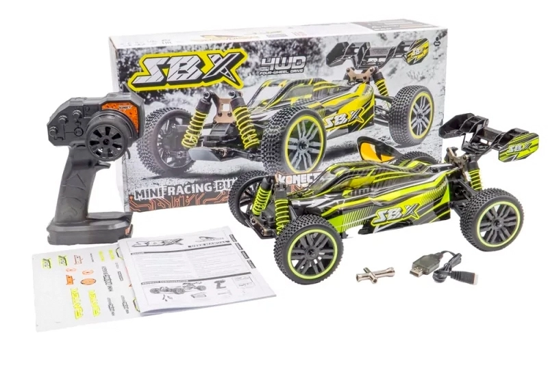SBX Buggy 1/12 XL - 2,4 GHz RTR (4WD), žltá