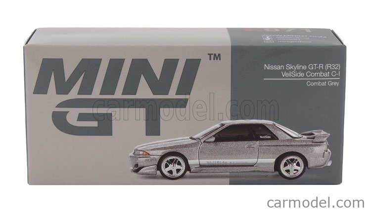 Mini-gt Nissan Gt-r (r32) Veilsaid Rhd 2011 1:64 Sivá