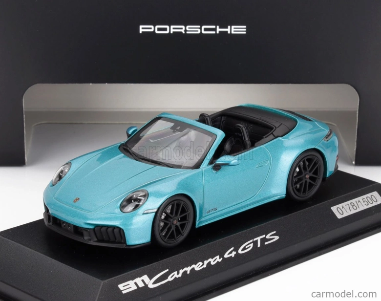 Minichamps Porsche 911 992-2 Carrera 4 Gts Cabriolet Open 2024 1:43 Ipanema Blue