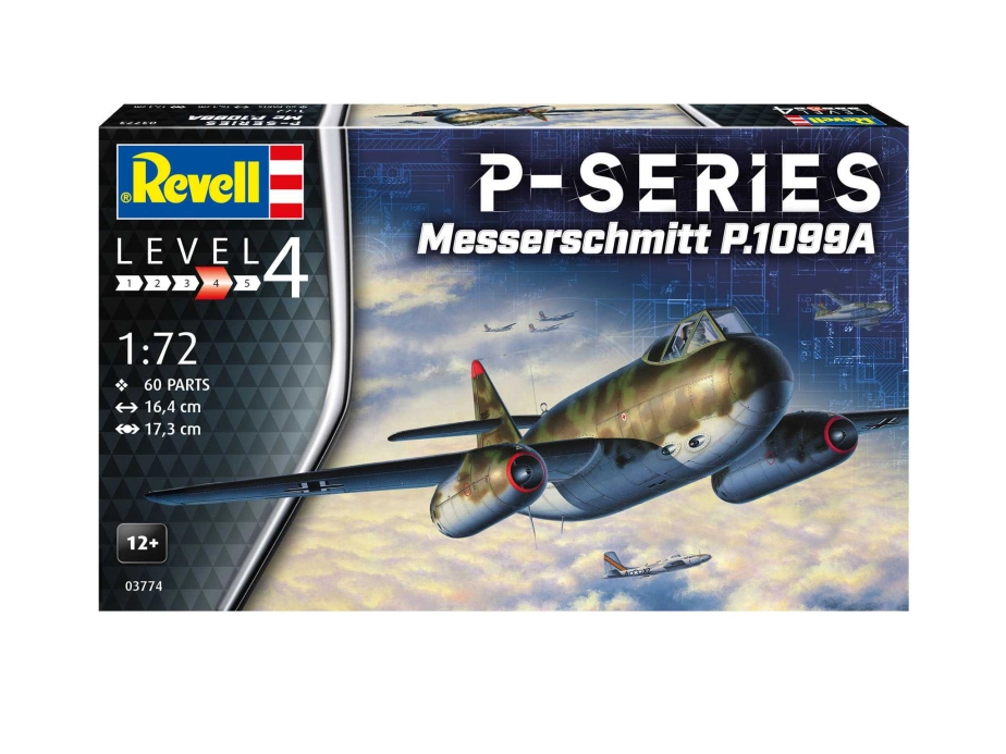 Plastic ModelKit letadlo 03774 - Messerschmitt P.1099A - P-Series (1:72)