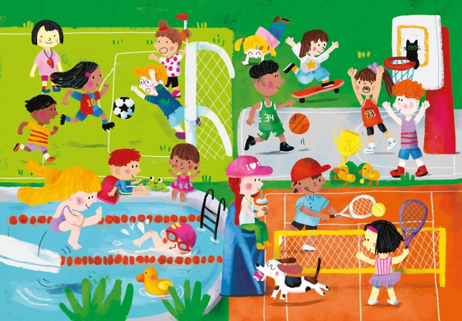 Vilac Drevená knižka s puzzle Aktivity