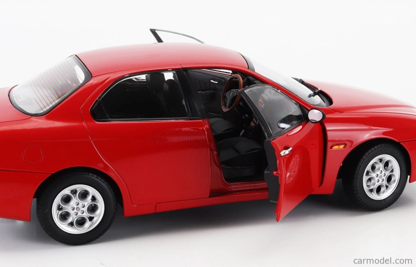 Mitica-diecast Alfa romeo 156 2.5 V6 24v 1997 – Black Interior 1:18 Rosso Alfa Red