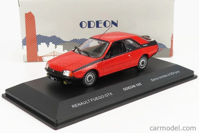 Odeon Renault Fuego Gtx 1985 1:43 Red