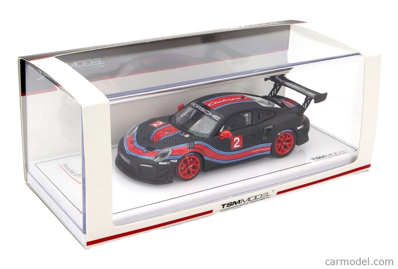 Truescale Porsche 911 991 Gt2 Rs Coupe N 2 Clubsport 2018 1:43 čierna červená svetlomodrá