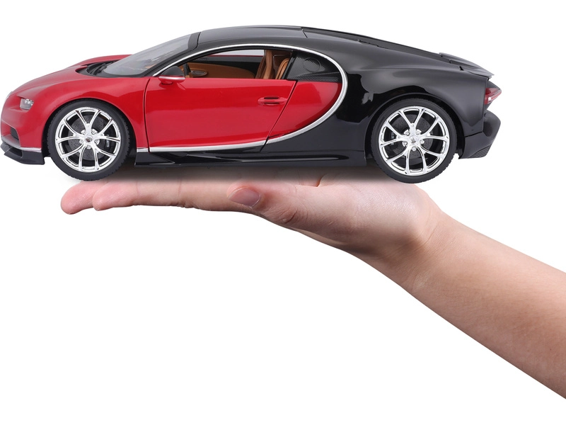 Bburago Plus Bugatti Chiron 1:18 červená