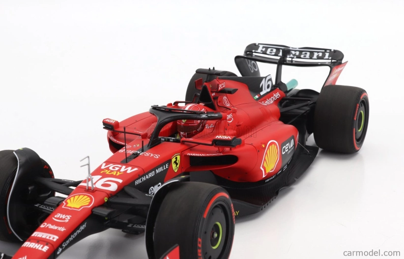 Bbr-models Ferrari F1 Sf-23 Team Scuderia Ferrari N 16 3rd Belgium Gp 2023 Charles Leclerc 1:18 Červená Černá
