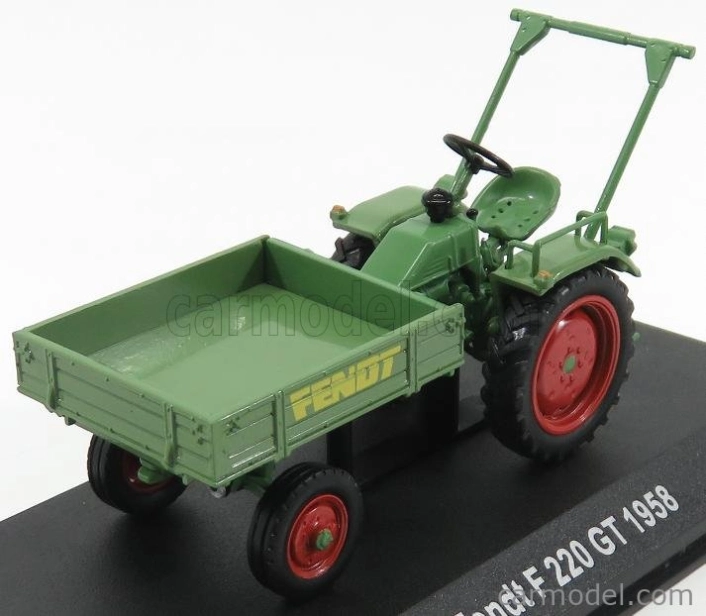 Edicola Fendt F220gt Tractor Truck 1958 - Con Vetrina - S vitrínou 1:43 Zeleno-červená
