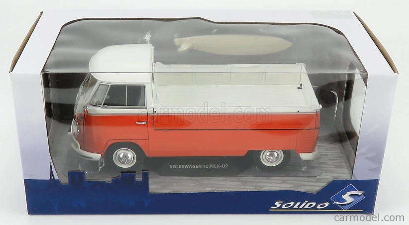 Solido Volkswagen T1 Pick-up otvorený 1950 1:18 oranžová biela