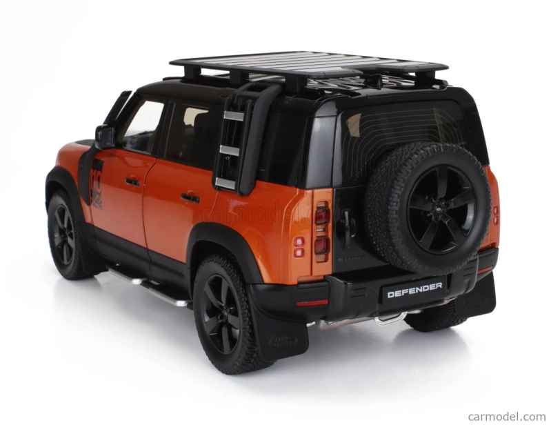 Takmer skutočný Land rover New Defender 110 2020 1:18 Orange Black